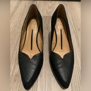 Black Foux Suede Heels